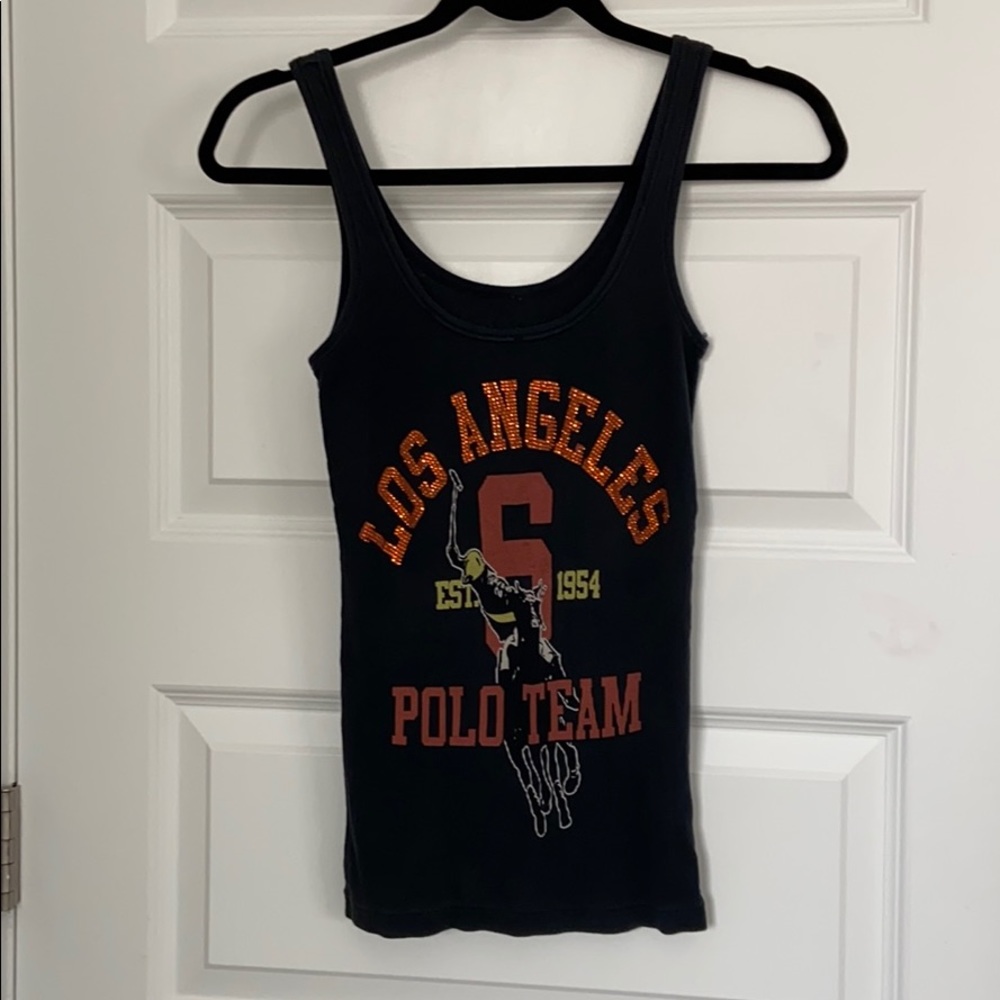 Bejeweled Polo Club tank